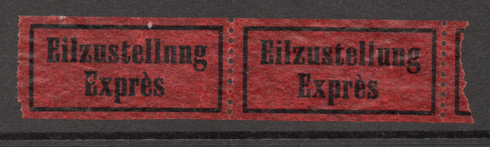 Germany Early 1900s Postal Express Labels Pair MNH / Pelure – S60432