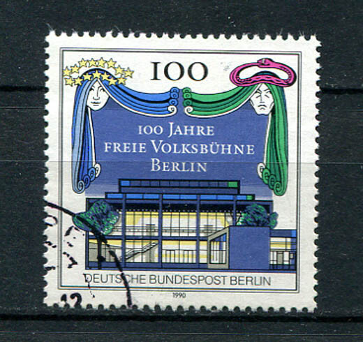 Germany – Berlin : People’s Free Theater stamp from 1990 – used