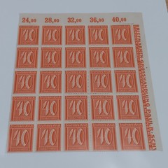 Lot of Weimar Republic Stamps from 1920s Germany, including 40 Pfennig Stamps