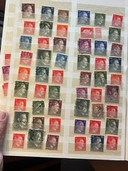1930s TO THE END OF WWII GERMAN POSTAGE STAMP COLLECTION / 100’s OF STAMP