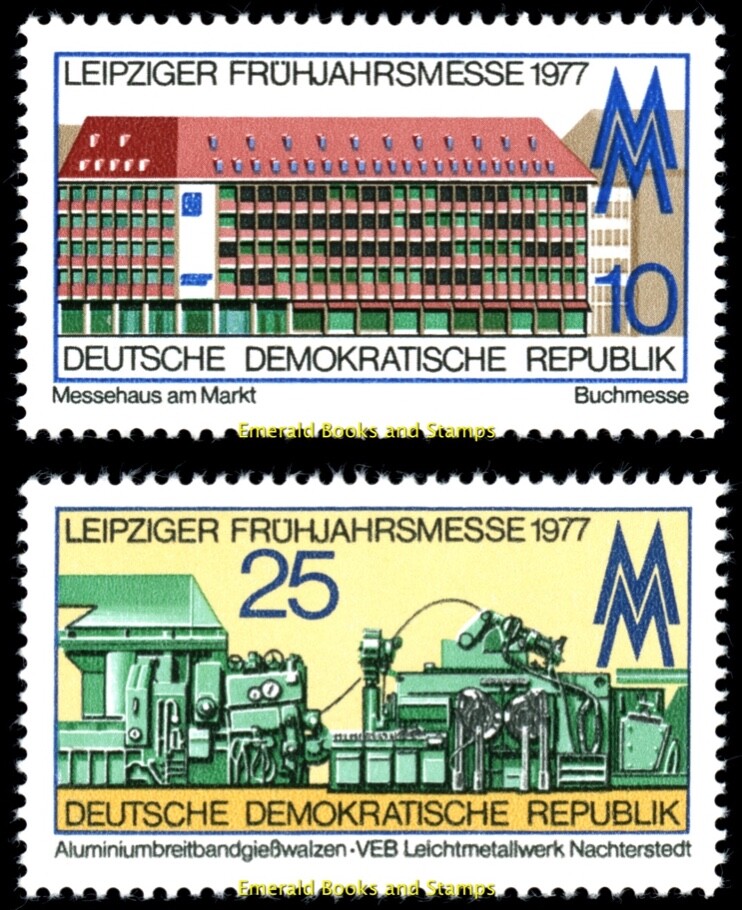 EBS East Germany DDR 1977 – Leipzig Spring Fair – Michel 2208-2209 – MNH**