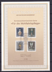 Bundesrepublik ETB 1295-8 Scott B647-50 Glassware