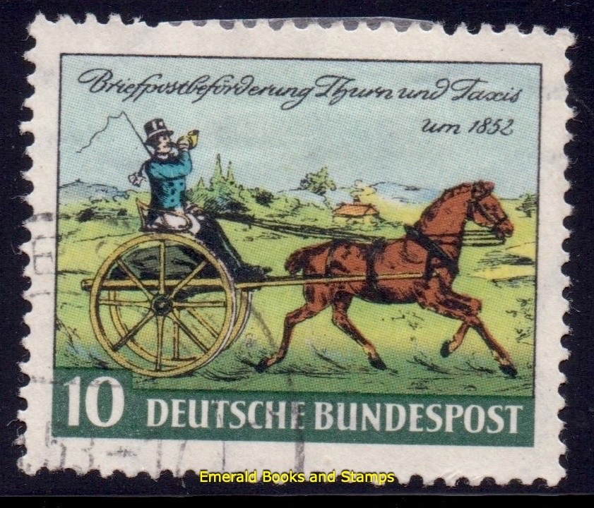 EBS Germany BRD 1952 – Stamp Day – Tag der Briefmarke – Michel 160 – Used – (u4