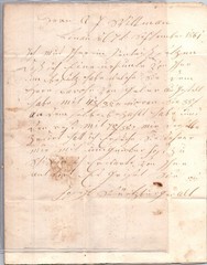 GERMANY 1861 BADEN POSTAL HISTORY LETTER ADDR & POSTMARK