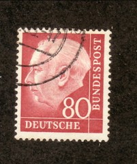 1954 West Germany #717 Used President Theodor Heuss