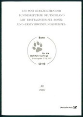 GERMANY FOLDER 2007/40 FAUNA PFERD HUND HASE MEERSCHWEINCHEN