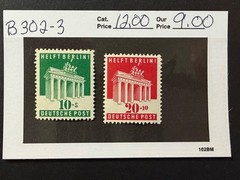 Germany B 302 – 303 MNH 2024 Scott Catalogue Value $ 12.00