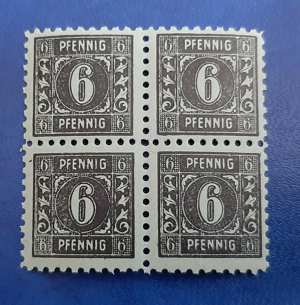 Germany Stamps Allied Occupation 4x 6 Pfennig 1945 Block SBZ Mi. Nr. 8 (19759)