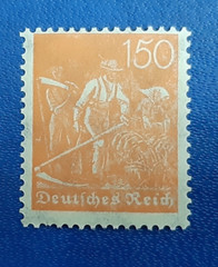 Stamp Germany Deutsches Reich 150 Pfennig 1921 Mi. Nr. 189 WZ 2 (23378)