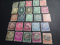Germany Stamps – 25 stamps -1920’s and 30’s – hinged – used -nice lot