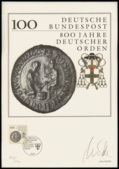 ART-EDITION 1990 GERMANY 1451 DEUTSCHER ORDEN 800 JAHRE – Ltd. 1.000!!