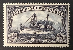 South West Africa 1905 Kaiser Yacht 3 mark Dark Violet MNH No Wmk