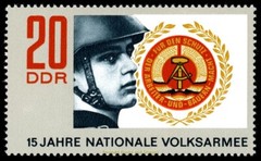EBS East Germany DDR 1971 – National People’s Army – NVA – Michel 1652 – MNH**