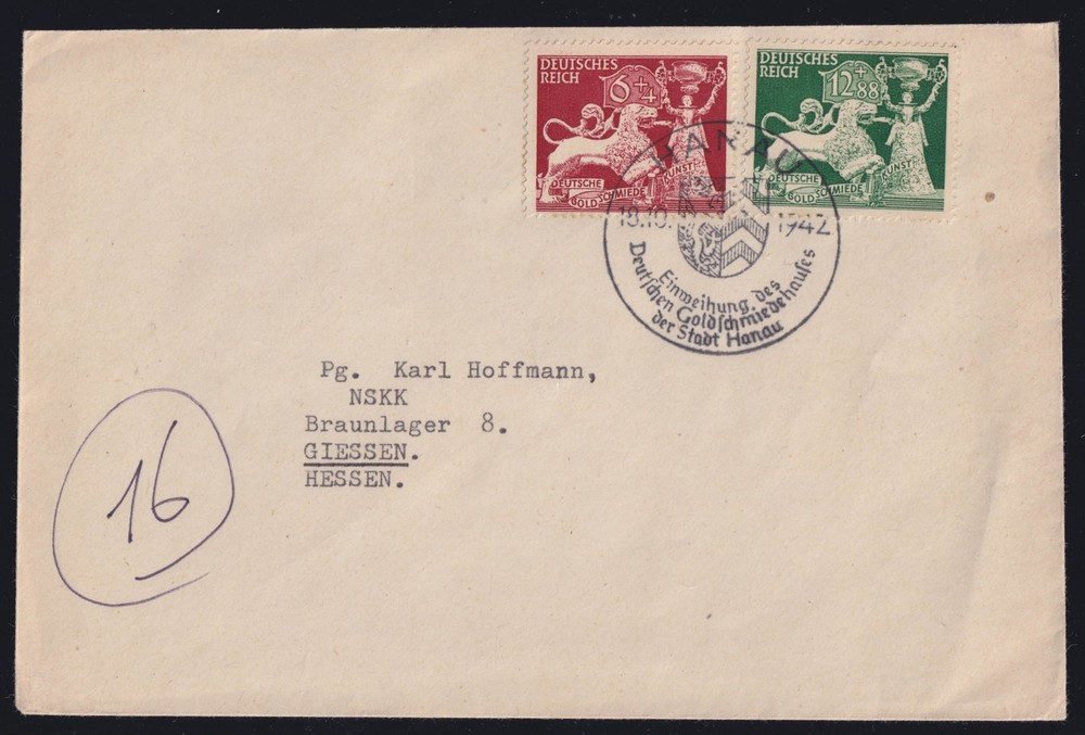 Germany | 1942 | SG 806-807 | Good Used on Cover