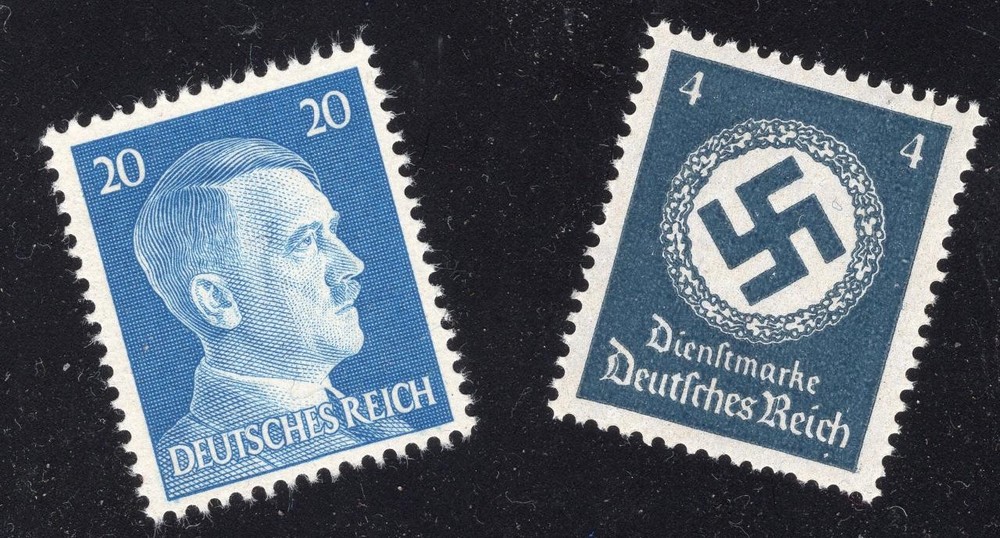Hitler & WWII NAZI Germany MNH postage stamps 1940s Third Reich FREE SHIPPING!