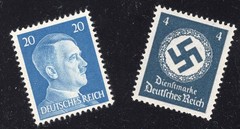 Hitler & WWII NAZI Germany MNH postage stamps 1940s Third Reich FREE SHIPPING!