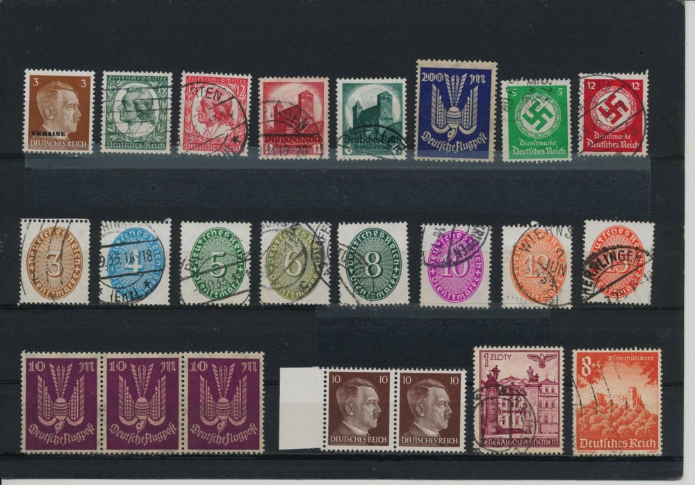 Germany, Deutsches Reich, Nazi, liquidation collection, stamps, Lot,used (BA 38)