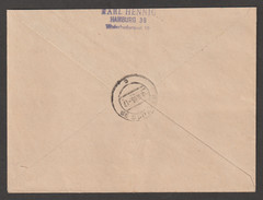 Germany Locals Postwar registered cover Spremberg 1946 rare Imperf pairs