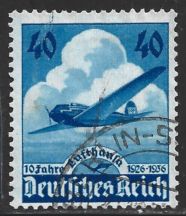 Germany, Scott #469, 40pf Airplane, Used