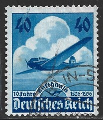 Germany, Scott #469, 40pf Airplane, Used