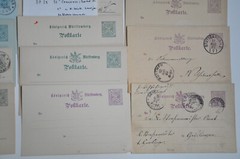 Württemberg Collection 18 Complete Items GSK Ex. Mi.No. DP 24 – 32, 1883 – 1893