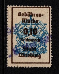 Germany Lunsburg 1900s .10 Rm Local Revenue Used – S57105