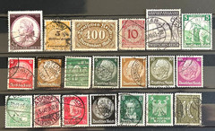 German Stamps – Reich lot of 20 different Stamps used /665