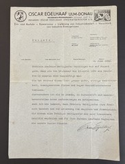 WW2 WWII German Third Reich Employment Work Recommendation Document Letter 1932
