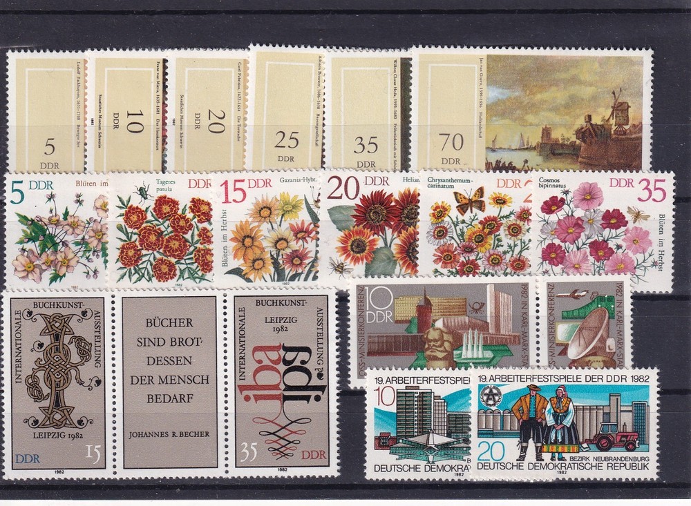 DDR MNH ** issues from 1982 (4)
