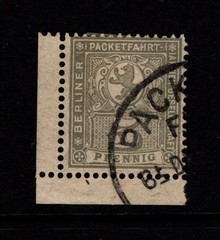 Germany 1890s 5p Berlin Private Post Used / LL Corner Margins – S58695