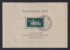 DANZIG 1937 DAPOSTA Postage Miniature Sheet SG MS251 Used (CV £200)