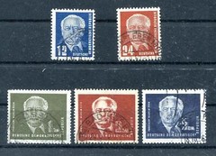 GDR No. 251 – 255 Canceled Pieck I 1950 (#87807)