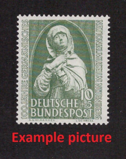 EB0151) GERMANY Mi 151, SC B324 MNH **, Original Gum, Nuremberg Madonna, 1952