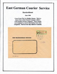 Germany DDR 1959 ZKD Mi 31 C Cover C-878375 VEB Waggonbau Dessau Courier Mail