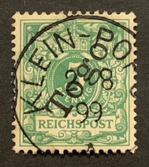 Travelstamps: 1897 Germany Togo Stamps Sc # 1, 5pf used OG KLEIN-POPO UnWMK
