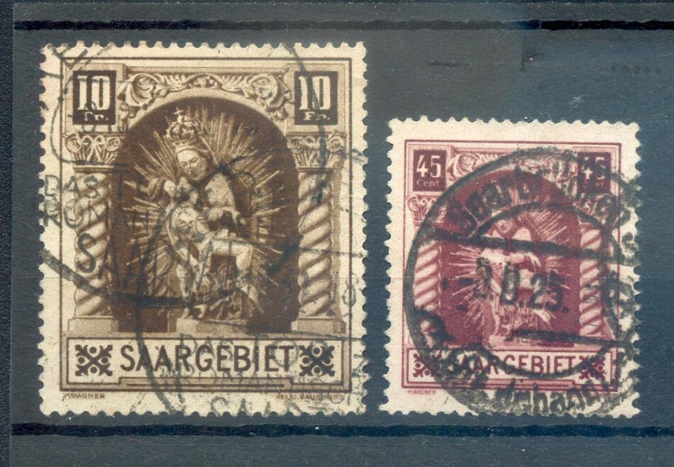 Saar 102/3 set or individual values clean printed 35EUR (M0598)