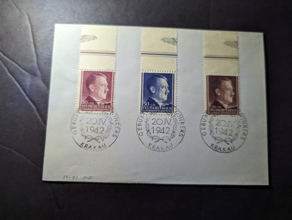1942 Germany General Government Poland Souvenir Cover Krakau