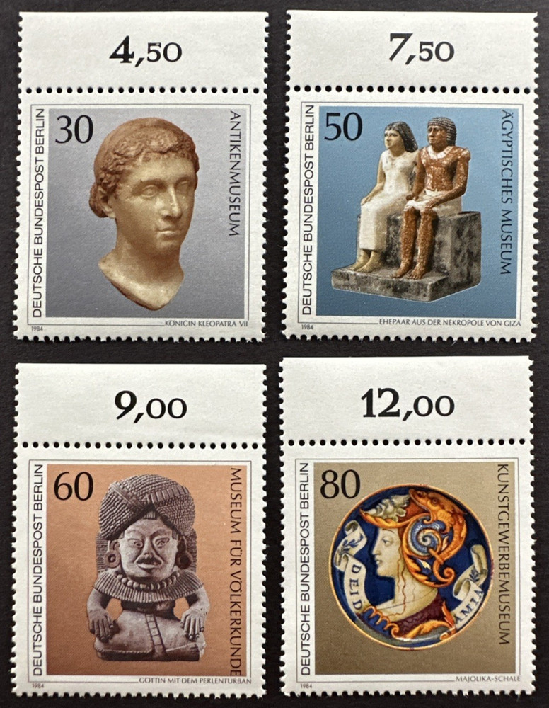 Germany Berlin 1984 Sc# 9N488-9N491 Set of 4 MNH w/Accounting Numbers on Selvage