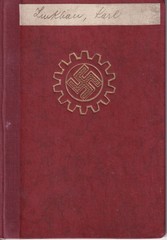 Lot Stamp Book Germany Revenue WWII DAF Member Cancelled U
