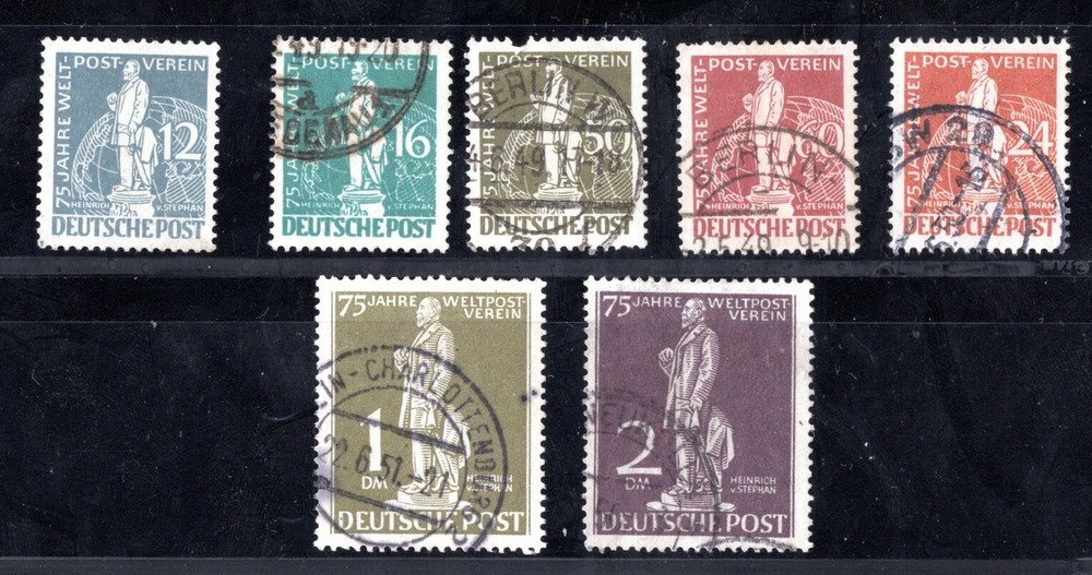 GERMANY BERLIN 1949 SCOTT #9N35-9N41 COMPLETE SET USED