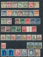 GERMANY – BERLIN (1966-69) **8 COMPLETE SETS & MORE**; MNH, MH & USED CV $60+