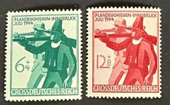 Travelstamps: 1944 Germany Stamps Scott #B278-B279 Soldier & Tirolese Rifleman