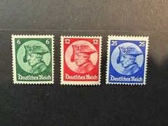 Germany # 398 – 400 MLH 2024 Scott Catalogue Value $ 44.50