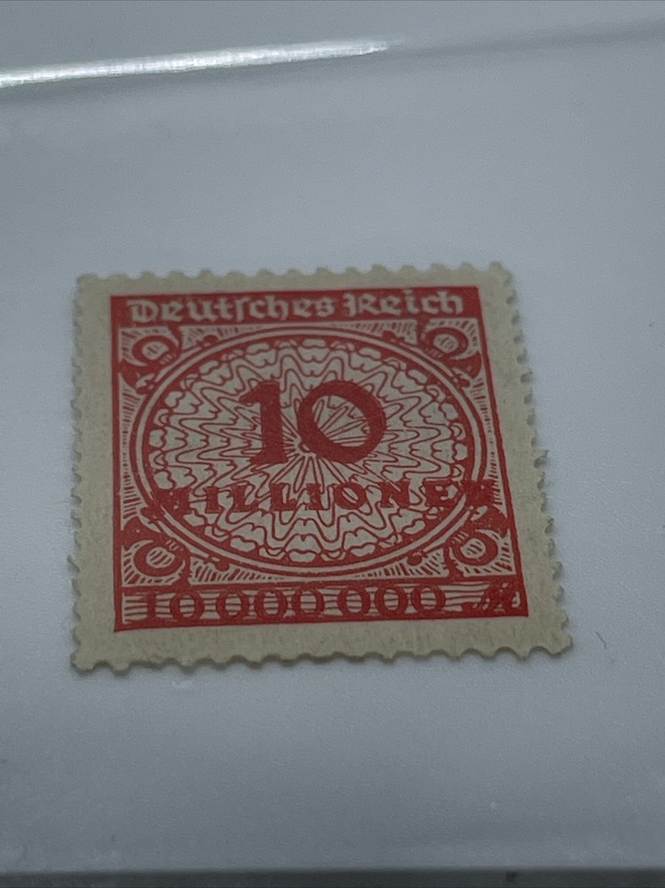 1920’s German Deutsches Reich Rare Stamp 10 Millionen