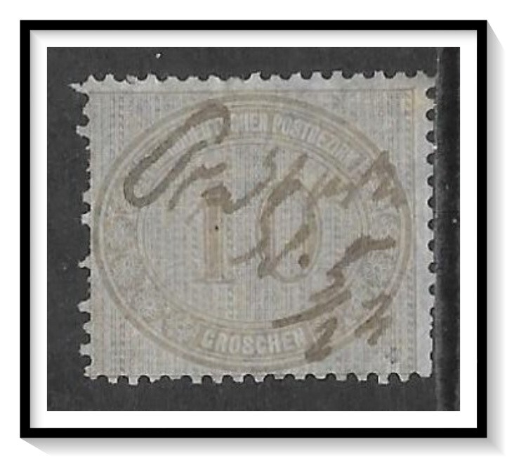 North German Confederation #25 Numeral Used