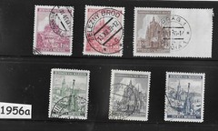 Stamp set Prague Cathedrals B a M Czech WWII Germany occupation #1956a