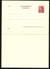 Bohemia Moravia 1942 Czechoslovakia Occupation Letter Postal Card Stationery