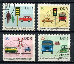 Germany – DDR : Traffic sign campaign set from 1969 – used / CTO