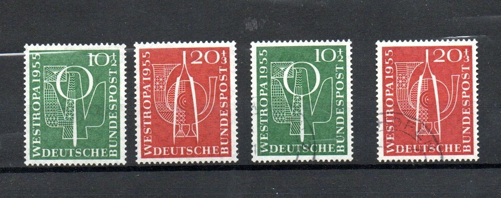 Germany MiNo 217 + 218 Stamp Exhibition: “Westropa Used + Mint