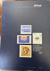 Germany 1984 stamps in book